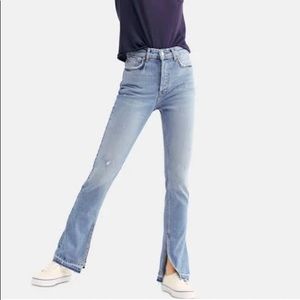 Free People Emmy Split-Hem Bootcut jeans
